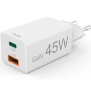 Зарядно устройство Hama Mini 45W, бял на супер цени