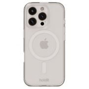 Гръб Holdit MagSafe за Apple iPhone 16 Pro Max, прозрачен/бял на супер цени
