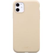 Гръб Holdit Silicone за Apple iPhone 11, бежов на супер цени