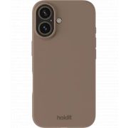 Гръб Holdit Silicone за Apple iPhone 16, кафяв на супер цени