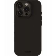 Гръб Holdit Silicone за Apple iPhone 16 Pro, черен на супер цени