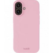 Гръб Holdit Silicone за Apple iPhone 16, розов на супер цени