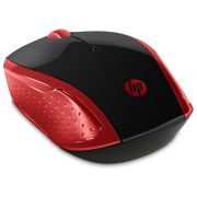 Безжична мишка HP 200, черен/червен на супер цени
