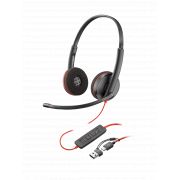 Слушалки HP Poly Blackwire 3220, черен на супер цени
