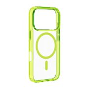 Гръб Cellular Line Iconic Mag за Apple iPhone 17 Pro Max, прозрачен/жълт на супер цени