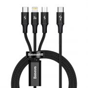 Кабел Baseus Rapid USB Type-C към Lightning/USB Type-C/micro USB на супер цени