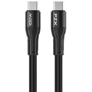 Кабел PZX USB Type-C към USB Type-C, 100w на супер цени