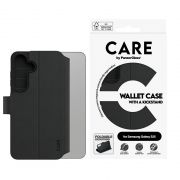 Калъф PanzerGlass Care Wallet за Samsung Galaxy S25, черен на супер цени