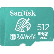 Карта памет  512GB SanDisk Nintendo-Licensed, син на супер цени