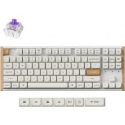 Безжична геймърска клавиатура Keychron K8 HE Special Edition, бял на супер цени