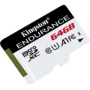 Карта памет 64GB microSDXC Kingston Endurance, бял/черен на супер цени