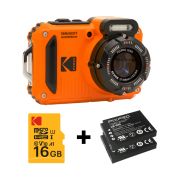 Безогледален фотоапарат KODAK PixPro WPZ2 Pack, оранжев/черен на супер цени