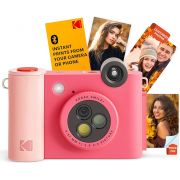 Фотоапарат за моментни снимки KODAK Smile+, розов на супер цени