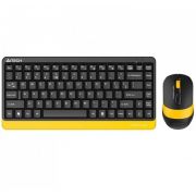 Безжичен комплект A4TECH Fstyler FG1110, черен/жълт на супер цени