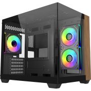 Компютърна кутия CoolerMaster Elite 481 Wood, черен на супер цени