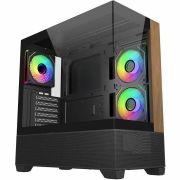 Компютърна кутия CoolerMaster Elite 690 Wood, черен на супер цени