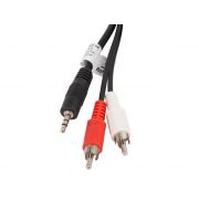 Кабел Lanberg 3.5мм жак към 2 x RCA на супер цени