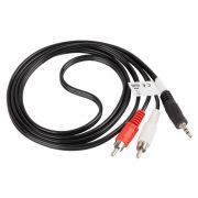 Кабел Lanberg 3.5мм жак към 2 x RCA на супер цени
