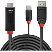 Кабел Lindy Display Port към HDMI + USB на супер цени