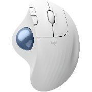 Безжична мишка Logitech ERGO M575S, бял на супер цени