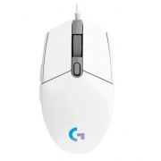 Геймърска мишка Logitech G102 LIGHTSYNC, бял на супер цени