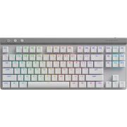 Бежична геймърска клавиатура Logitech G515 LIGHTSPEED TKL, бял на супер цени