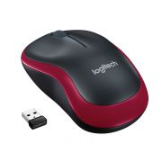 Безжична мишка Logitech M185, червен/черен на супер цени