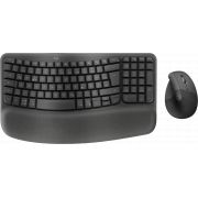 Безжичен комплект Logitech Wave keys and Lift combo, черен на супер цени