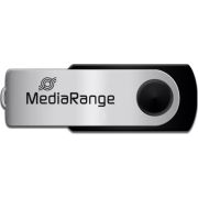 Флаш памет 8GB MediaRange, черен/сребрист на супер цени