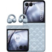 Комплект смартфон Motorola Razr 60 Swarovski Edition, 8GB, 256GB, Ice Melt и слушалки Motorola Moto Buds Loop Swarovski Edition, Ice Melt на супер цени