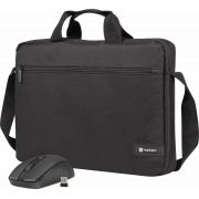 Чанта за лаптоп Natec Wallaroo 15.6" с безжична мишка, черен на супер цени