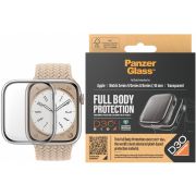 Стъклен протектор за часовник със силиконова рамка PanzerGlass FullBody за Apple Watch Series 9/8/7, 45 mm на супер цени