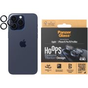 Стъклен протектор за камера PanzerGlass Hoops Exclusive Titanium за Apple iPhone 15 Pro/15 Pro Max, прозрачен/син на супер цени