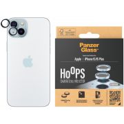 Стъклен протектор за камера PanzerGlass Hoops за Apple iPhone 15/15 Plus, прозрачен/син на супер цени