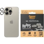 Стъклен протектор за камера PanzerGlass Hoops за Apple iPhone 15 Pro/15 Pro Max, прозрачен/сребрист на супер цени