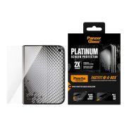 Стъклен протектор PanzerGlass Platinum FRAME FIT w. FASTFIT IN-A-BOX за Apple iPhone Duo на супер цени