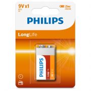 Цинково-хлоридна батерия Philips LongLife 9V на супер цени