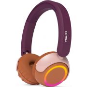 Безжични детски слушаки Philips TAK4200MP, лилав/оранжев на супер цени