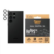Стъклен протектор за камера PanzerGlass Hoops за Samsung Galaxy S24 Ultra, прозрачен/черен на супер цени