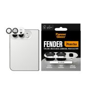 Протектор за камера PanzerGlass Fender за Apple iPhone Duo, сребрист на супер цени