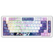 Безжична геймърска клавиатуа Redragon Cyrus Pro K681ACG-RGB-PRO, бял на супер цени