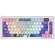 Безжична геймърска клавиатура Redragon Flekact K708 PRO, бял на супер цени