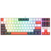 Геймърска клавиатура Redragon Kumara K552LGY-RGB, бял/черен/червен на супер цени