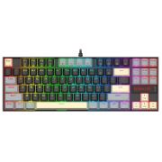 Геймърска клавиатура Redragon Kumara K552LGY-RGB, черен/сив/бежов на супер цени