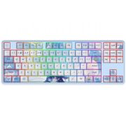 Геймърска безжична клавиатура  Redragon Star Blade Pro K707 PRO, син/бял на супер цени