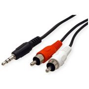 Кабел Roline 3.5 мм жак към 2 x RCA на супер цени