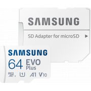 Карта памет 64GB Samsung EVO Plus, бял на супер цени