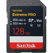 Карта памет 128GB SDXC SanDisk Extreme PRO, черен на супер цени