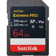 Карта памет 64GB SDXC SanDisk Extreme PRO, черен на супер цени