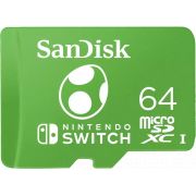 Карта памет 64GB microSDXC SanDisk Nintendo-Licensed, зелен на супер цени
